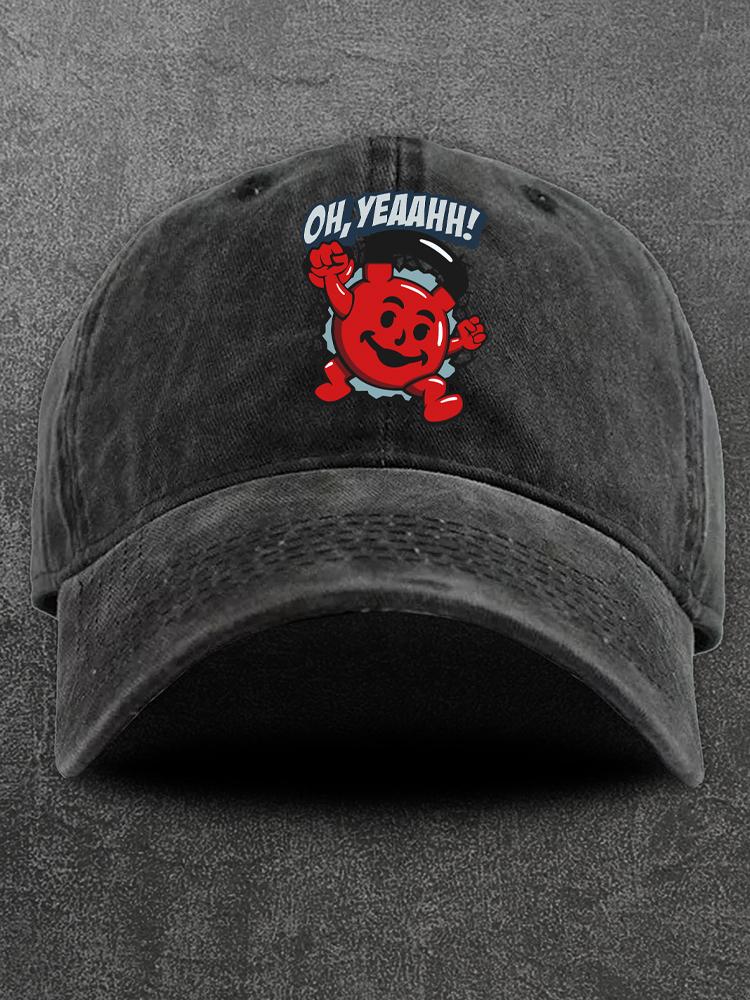 Kettlebell Man Washed Gym Cap