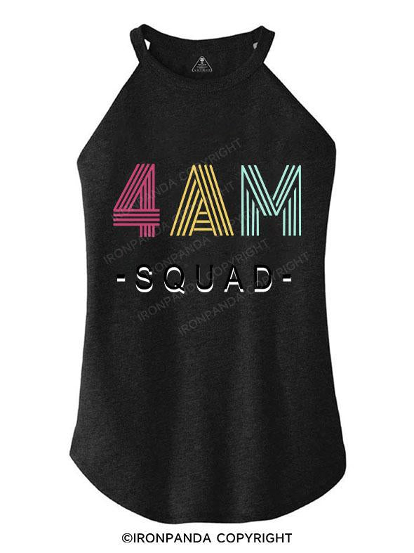 4 AM Squad TRI ROCKER COTTON TANK