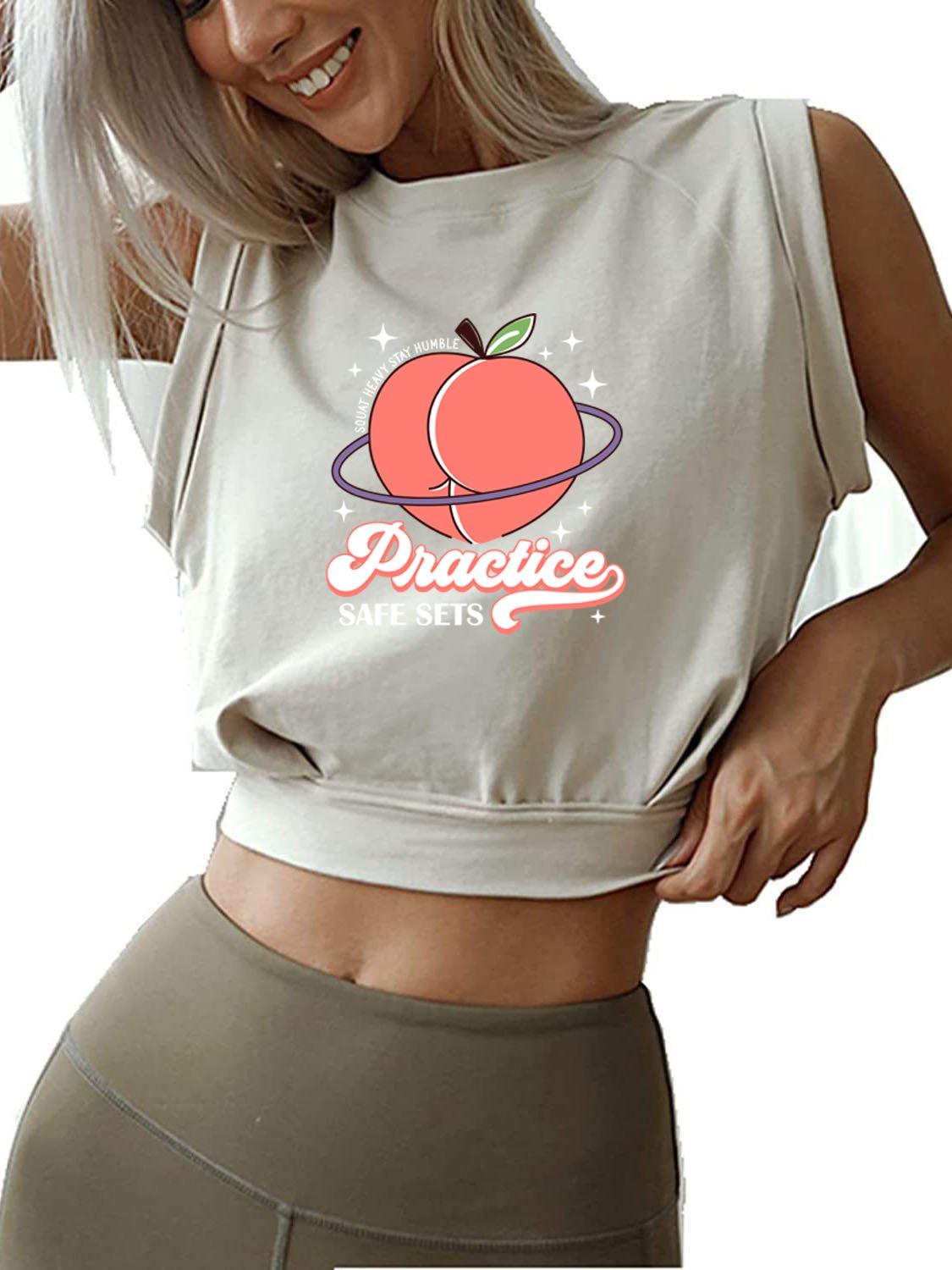 PRACTICE SAFE SETS SLEEVELESS CROP TOPS