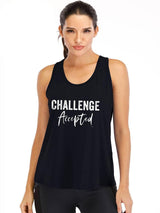 Challenge Accepted Cotton Gym Tank