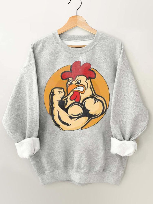 Muscle Chicken Vintage Gym Sweatshirt