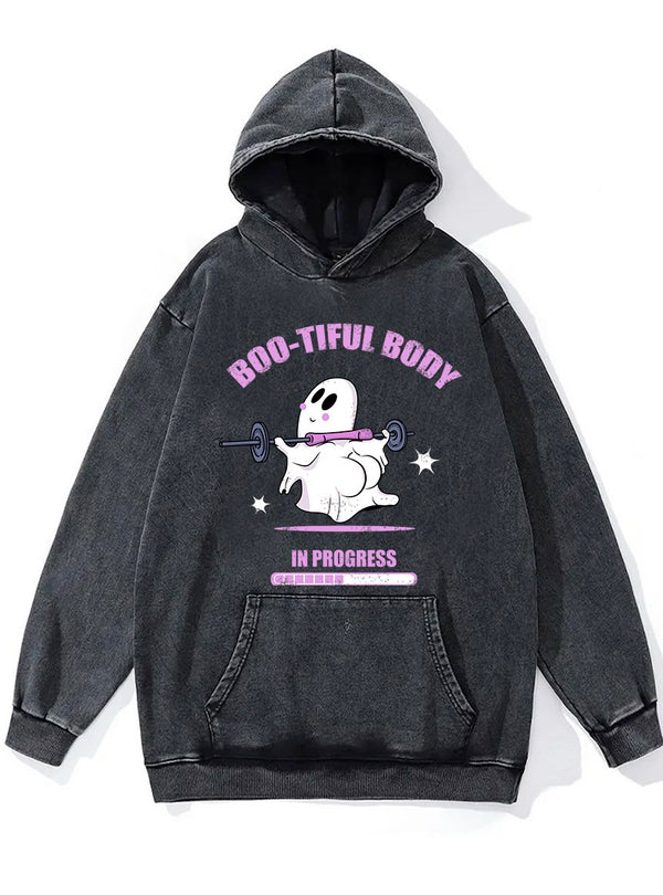 Bootiful Body in Progress Washed Gym Hoodie