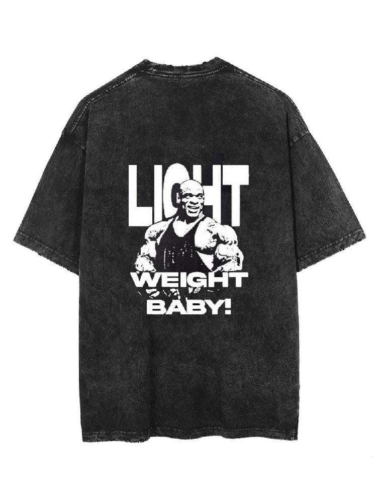 Light Weight  Baby Washed Gym Shirt