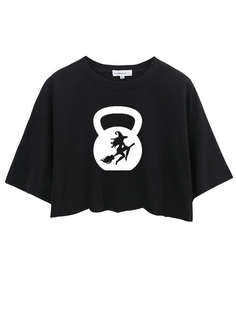 Witch Kettlebell Crop Tops
