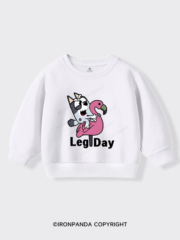 Leg Day Kids Sports Sweatshirt