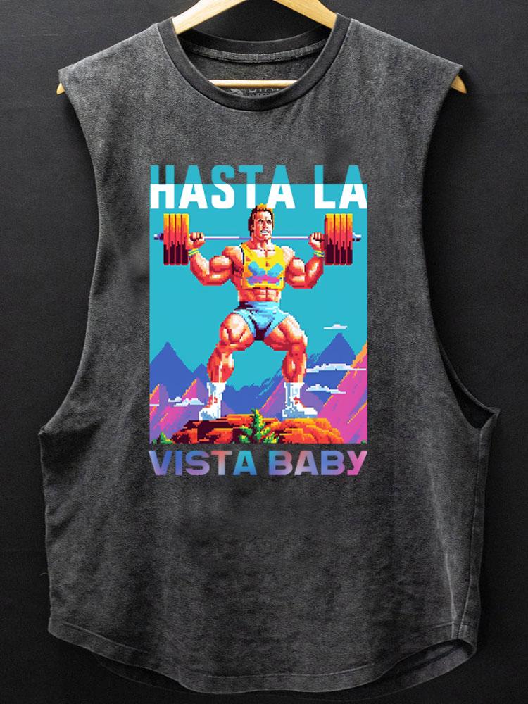 hasta la vista baby SCOOP BOTTOM COTTON TANK