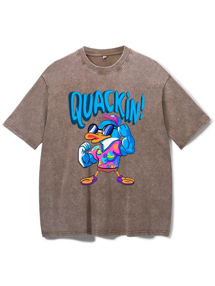 Release The Quackin Workout Washed Gym Shirt