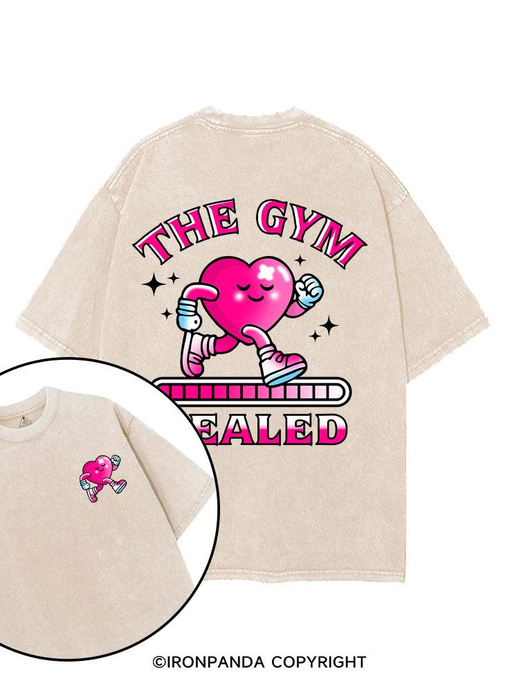 THE GYM HEALED printed Gym Shirt