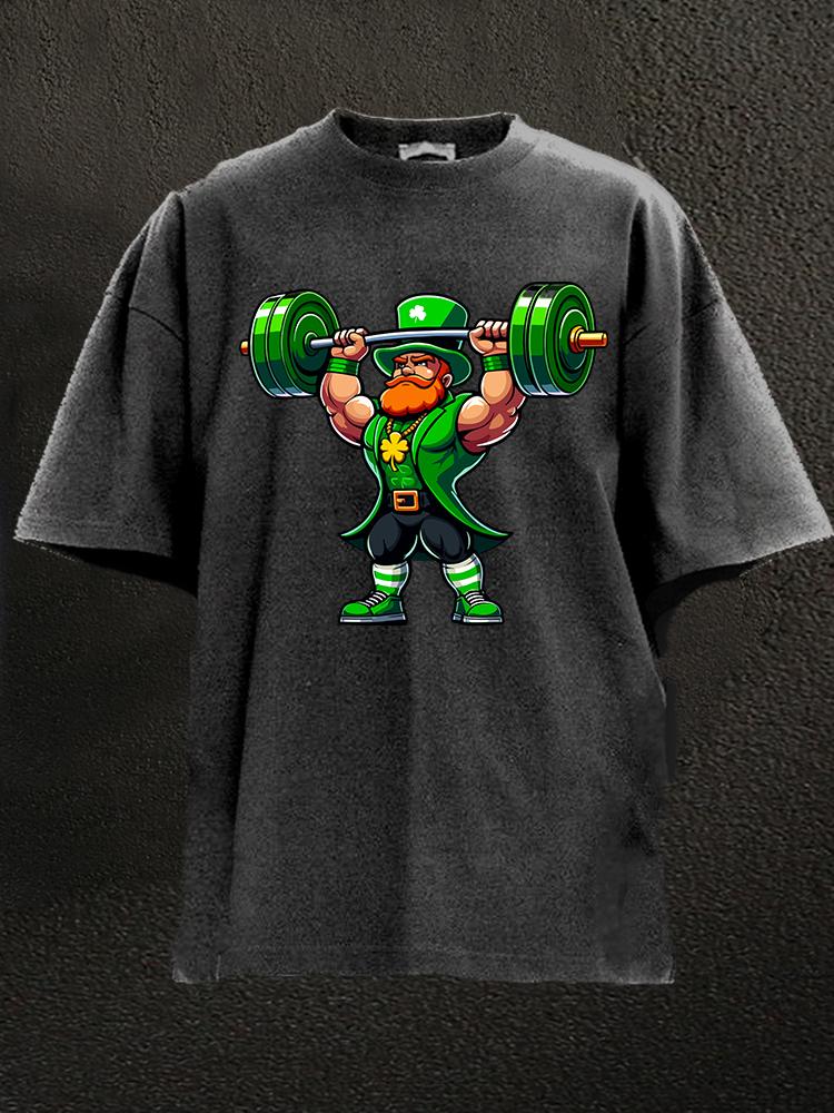 St. Patrick weightlifting Washed Gym Shirt