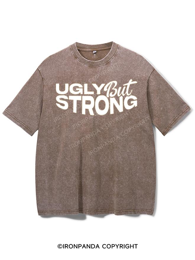 UGLY BUTSTRONG AS FUCK Washed Gym Shirt