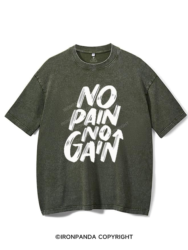 NO PAIN NO GAIN VINTAGE GYM SHIRT