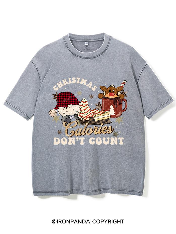CHRISTMAS CALORIES DON'T COUNT VINTAGE GYM SHIRT