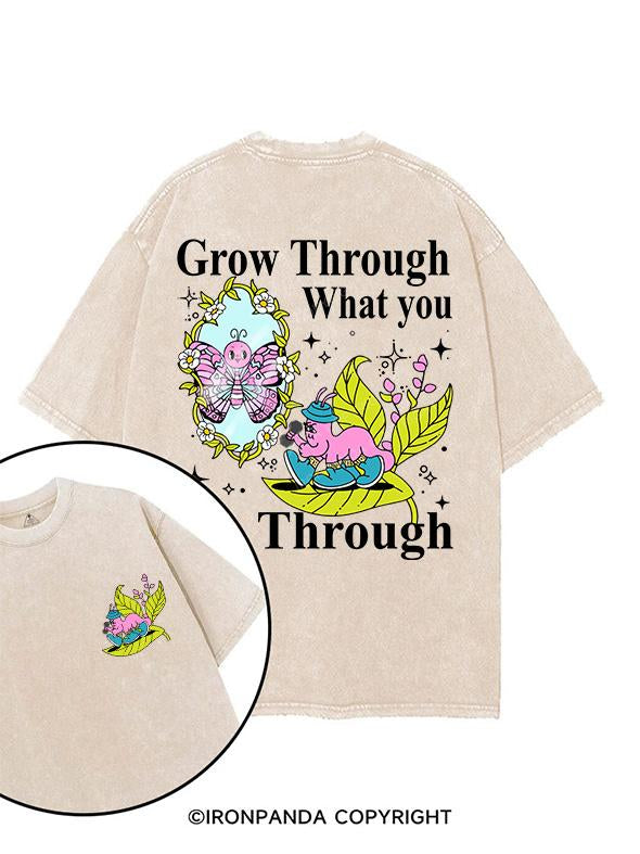 Grow Through What You Go Through printed Gym Shirt