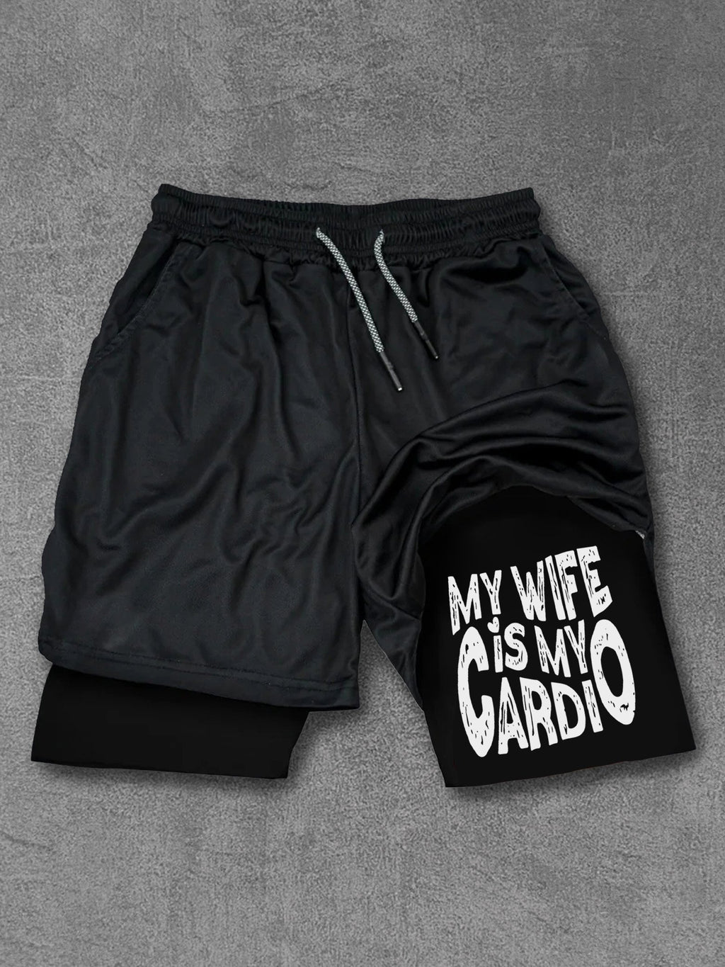MY WIFE IS MY CARDIO Performance Training Shorts