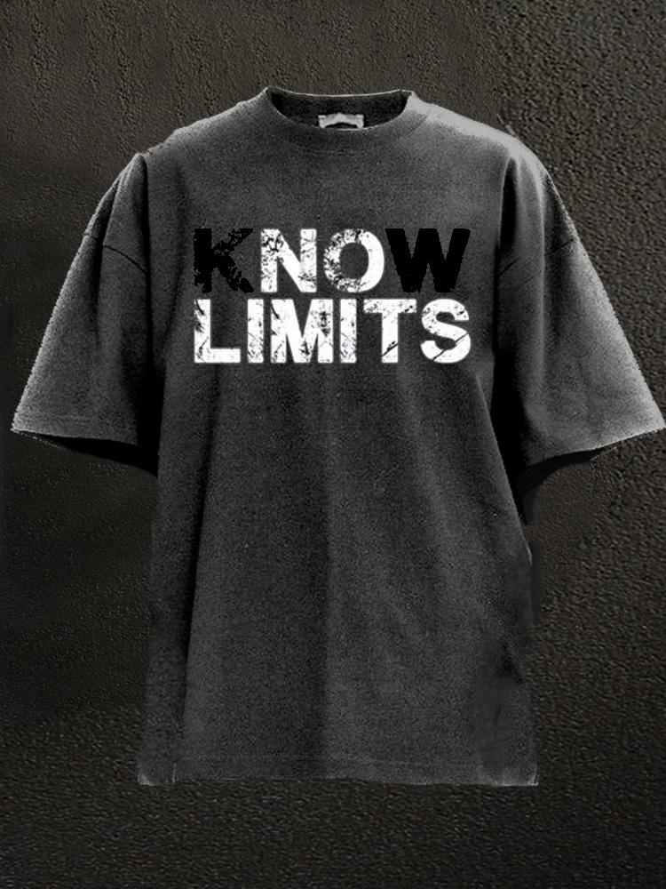 Know Limits Washed Gym Shirt