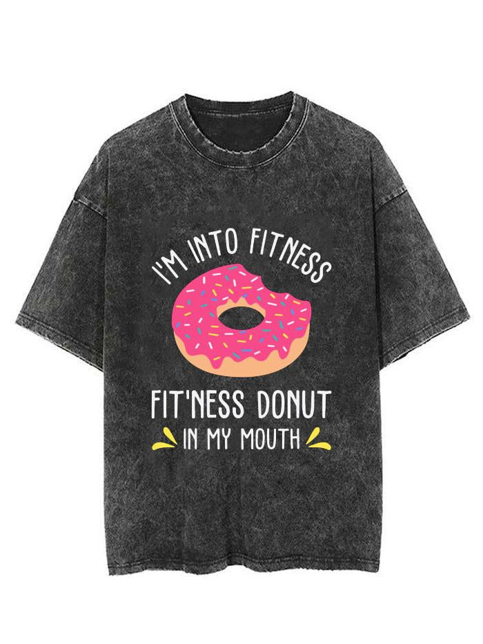 FITNESS DONUT IN MY MOUTH VINTAGE GYM SHIRT
