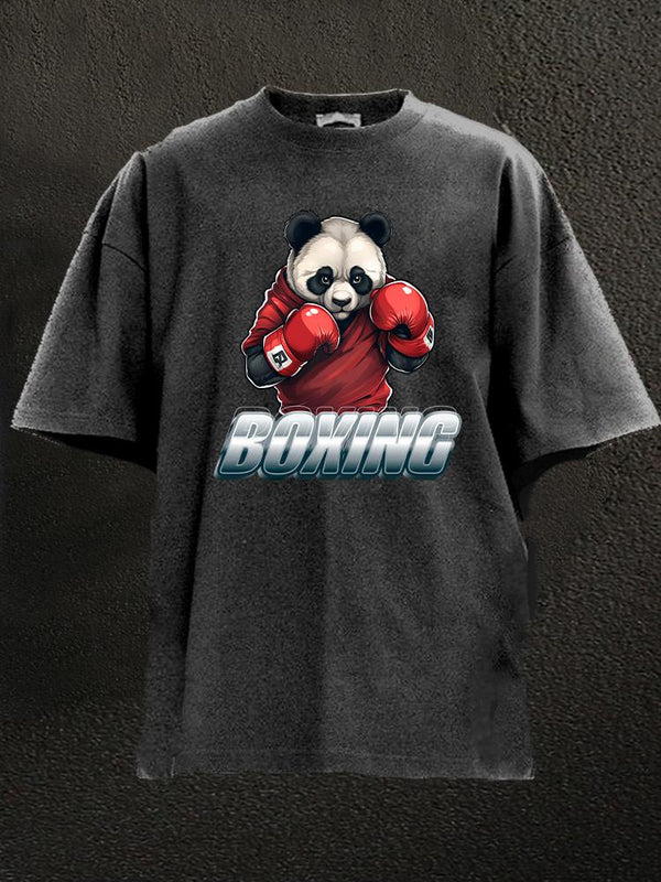 Boxing Panda Washed Gym Shirt