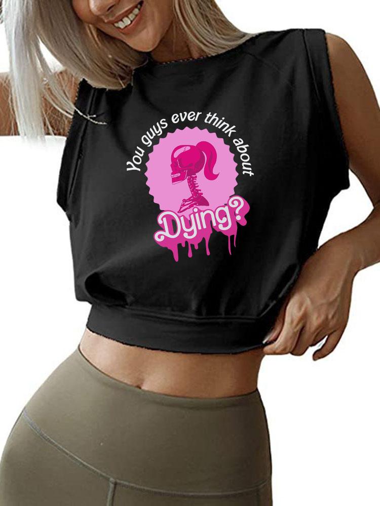 YOU GUYS EVER THINKING ABOUT SLEEVELESS CROP TOPS