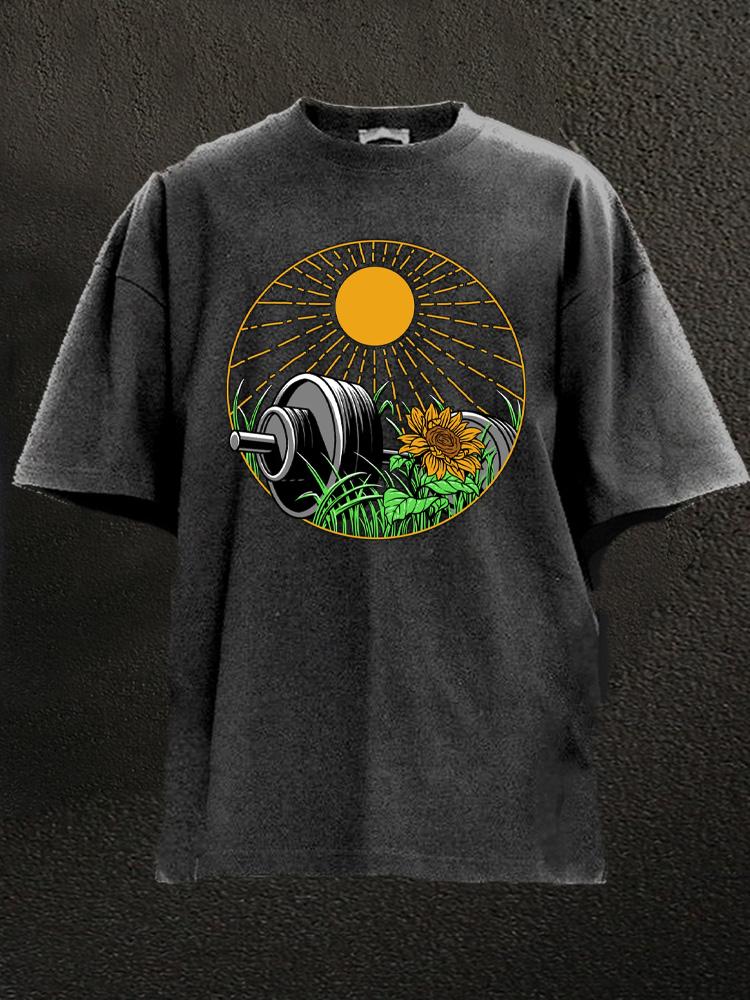 Suns Out Guns Out Washed Gym Shirt