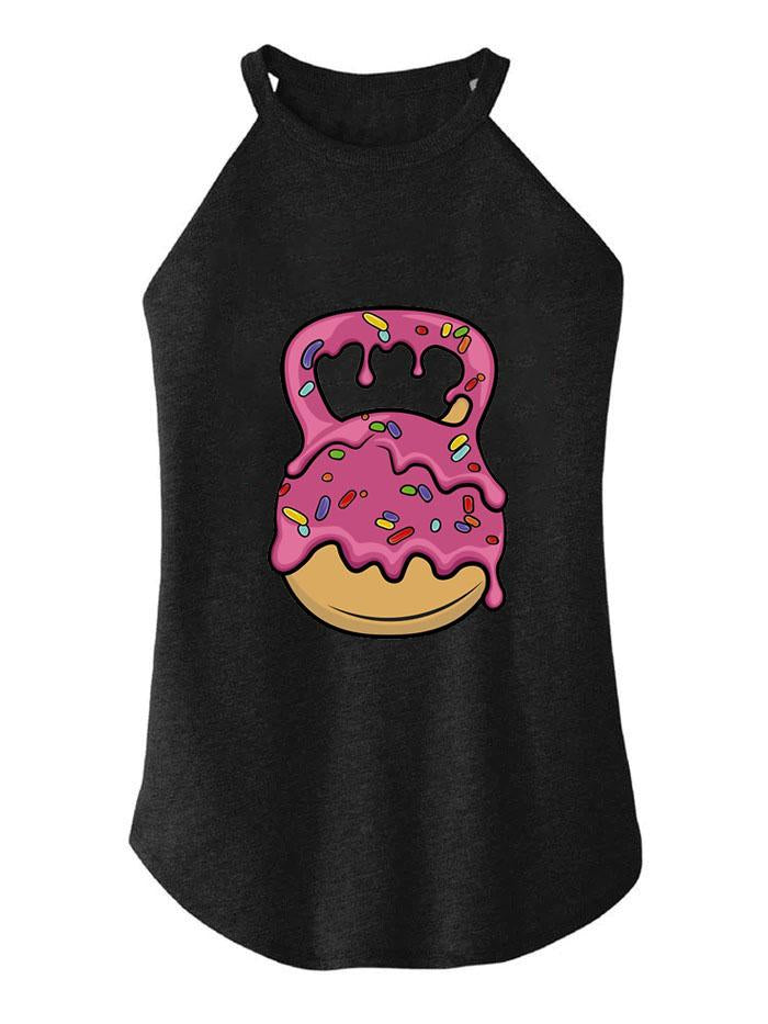 Delicious Donut Kettlebell TRI ROCKER COTTON TANK