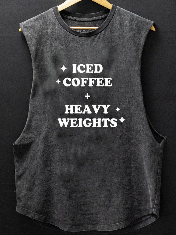 Iced Coffee + Heavy Weights Scoop Bottom Cotton Tank