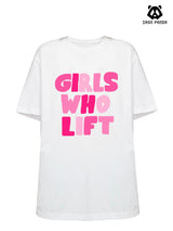 GIRL WHO LIFT Loose fit cotton  Gym T-shirt