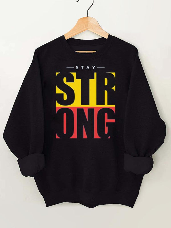 Stay Strong Vintage Gym Sweatshirt