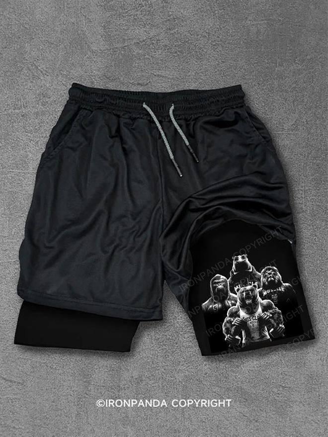 muscle animals gym Performance Training Shorts