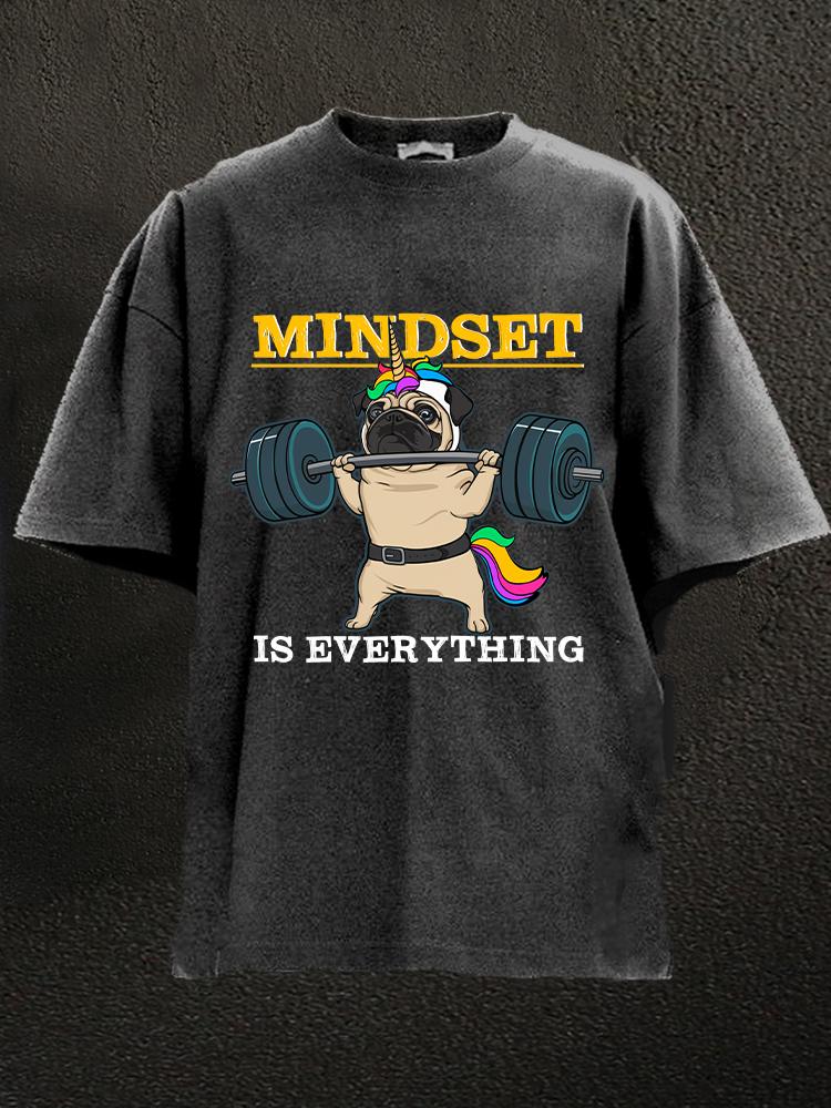 Mindset is Everything Washed Gym Shirt