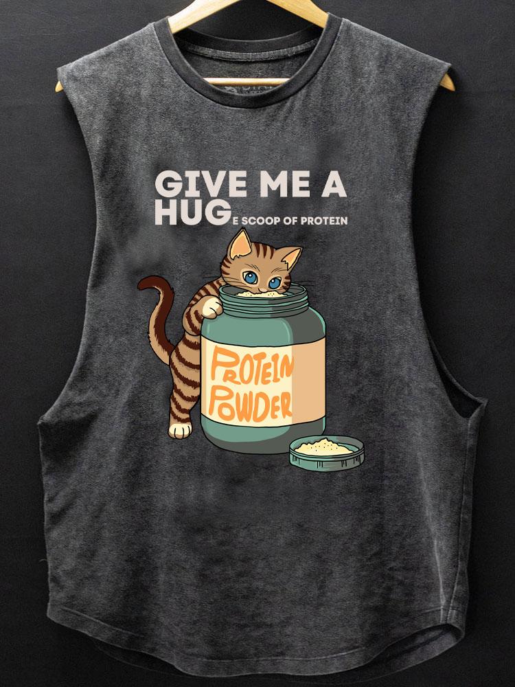 give me a huge scoop of protein SCOOP BOTTOM COTTON TANK