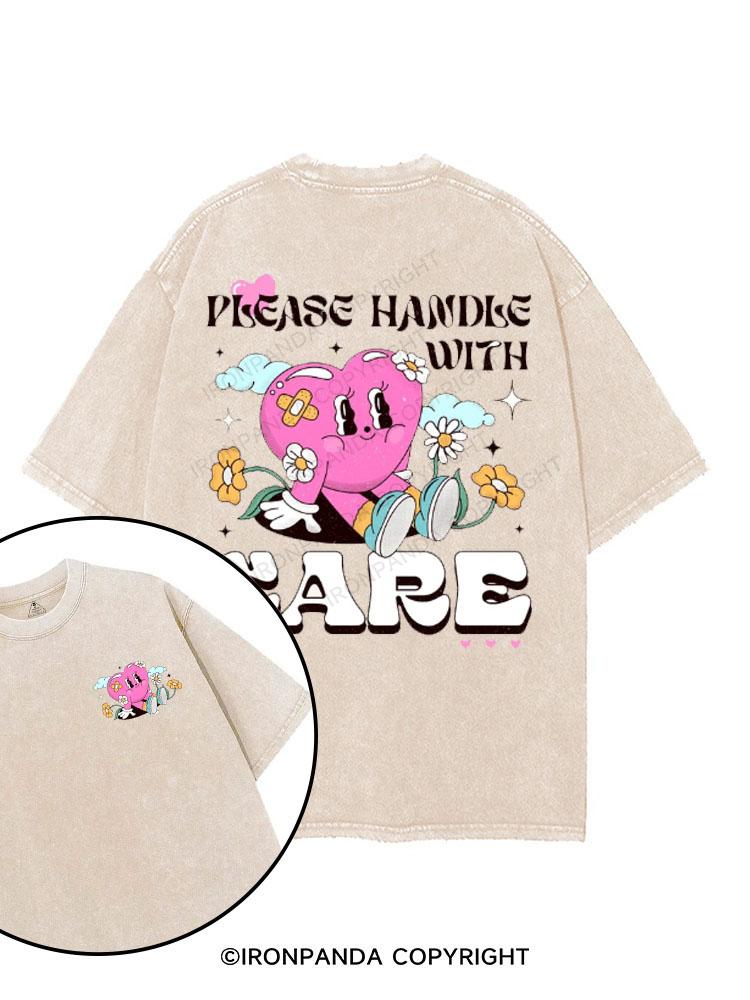 Please Handle with Care printed Gym Shirt