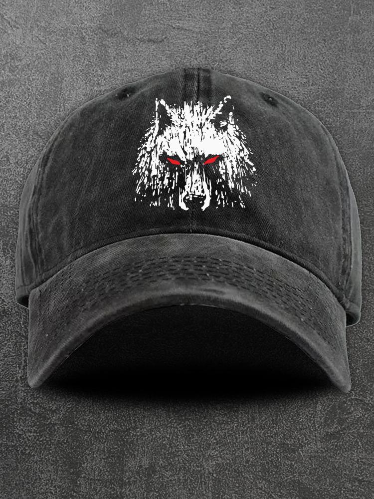 Wolf Washed Gym Cap