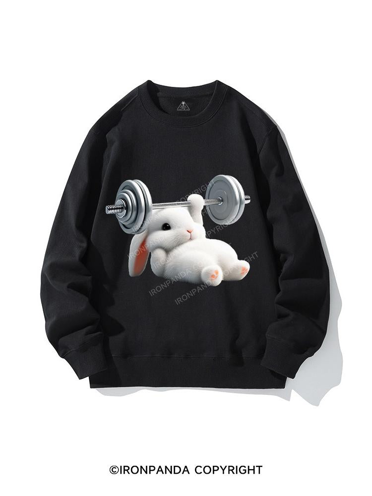 RABBIT ONE-ARM BENCH PRESS CREWNECK Sweatshirt