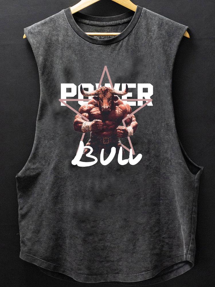 bull power SCOOP BOTTOM COTTON TANK