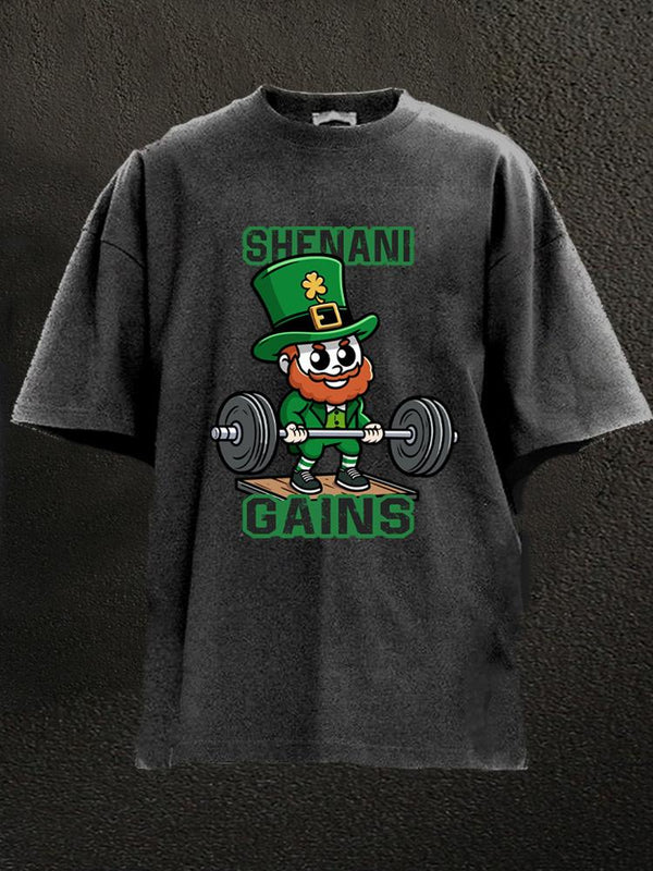 shenani gains Washed Gym Shirt