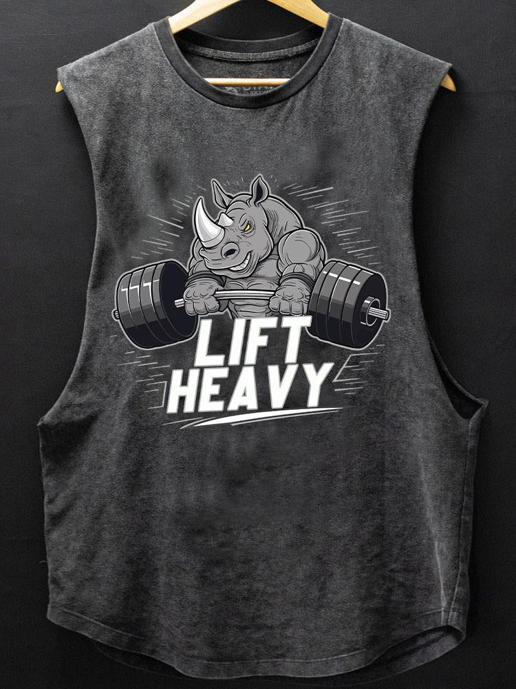 Lift Heavy Rhino SCOOP BOTTOM COTTON TANK