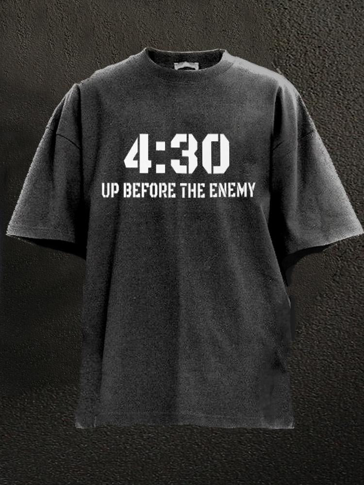 Up Before the Enemy Washed Gym Shirt