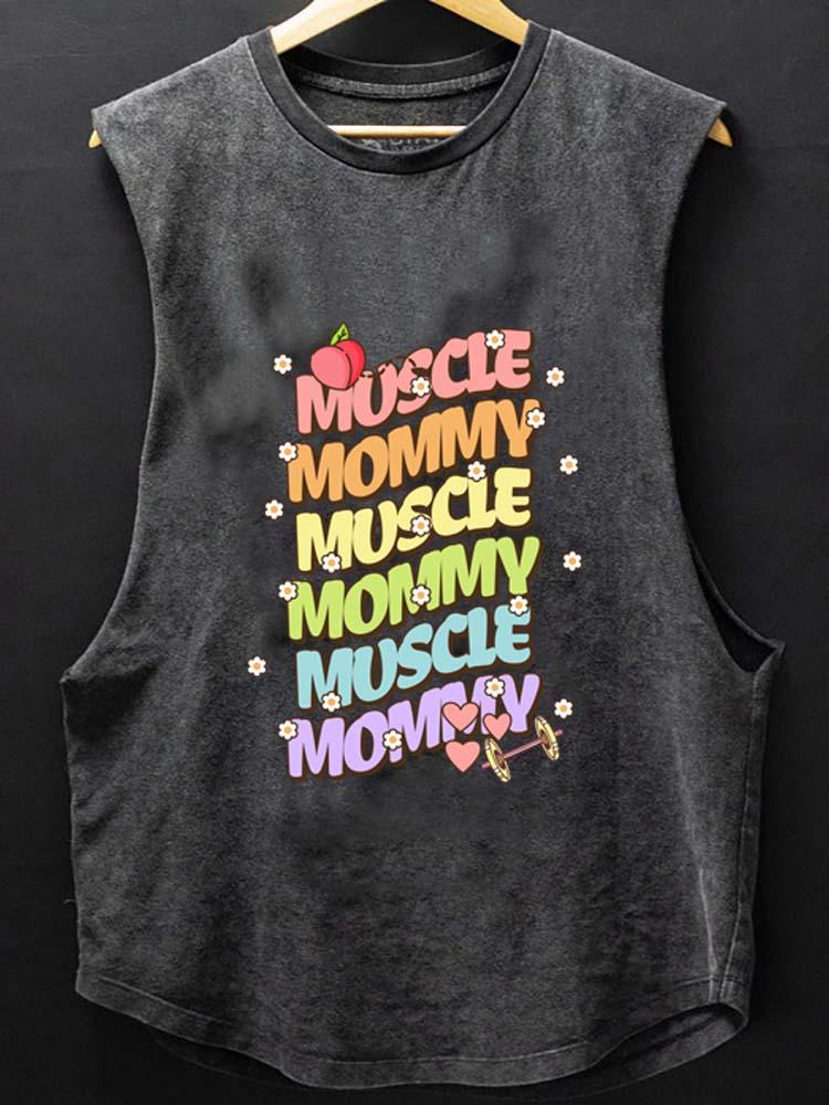 MUSCLE Mom  SCOOP BOTTOM COTTON TANK