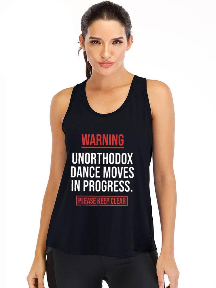 Please Keep Clear Cotton Gym Tank
