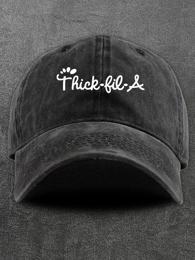Thick-fil-a Washed Gym Cap