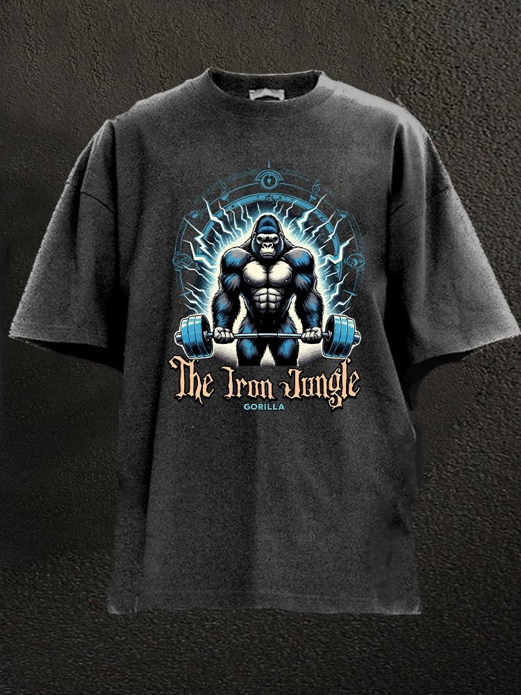 The Iron Jungle Gorilla Washed Gym Shirt