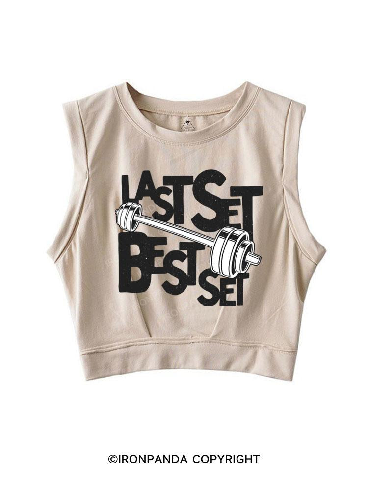 LAST SET BEST SET SLEEVELESS CROP TOPS