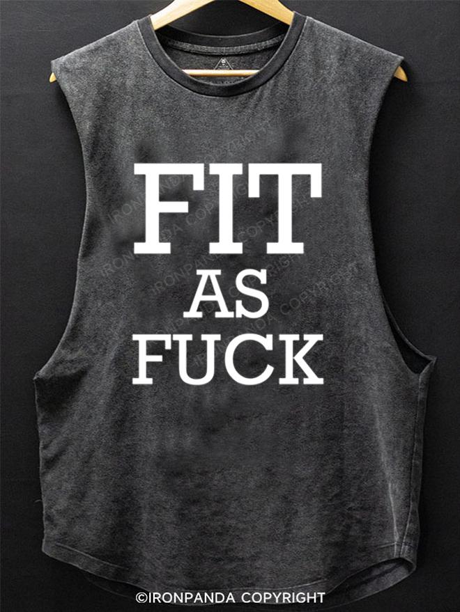 Fit as fuck SCOOP BOTTOM COTTON TANK