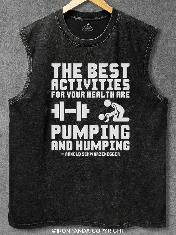 THE BEST ACTIVITIES Washed Gym Tank