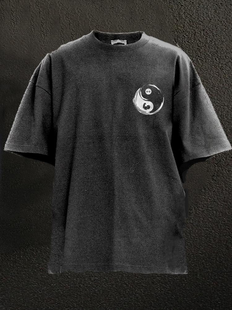 Gym Yin And Yang Washed Gym Shirt