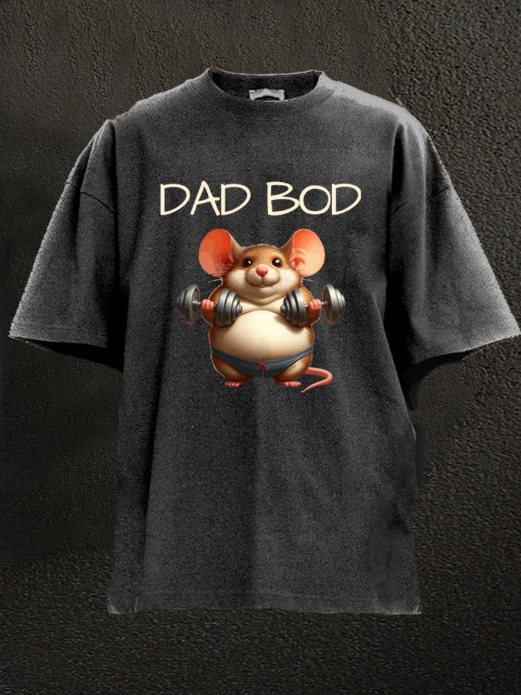 dad bod workout mice Washed Gym Shirt
