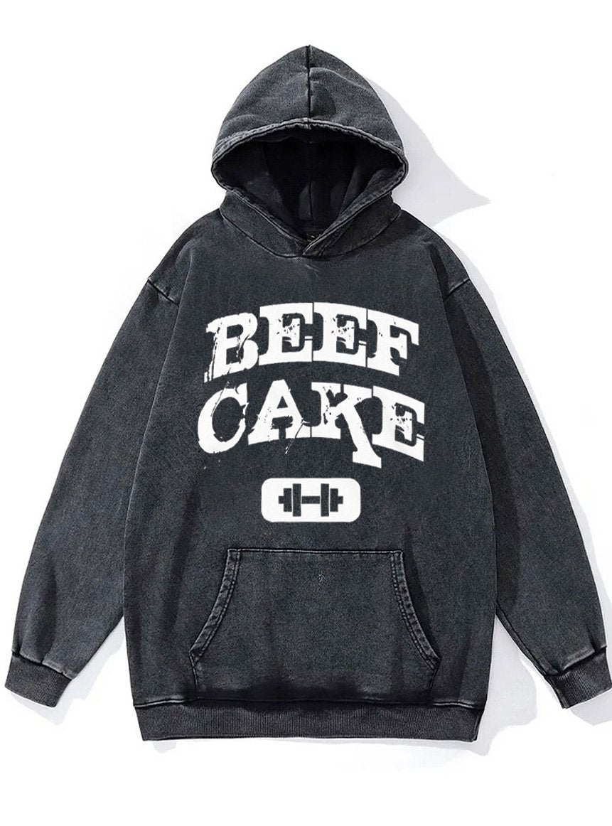 beef cake Washed Gym Hoodie