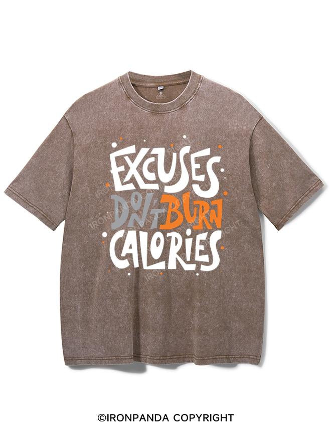 EXCUSES DON'T BURN CALORIES VINTAGE GYM SHIRT