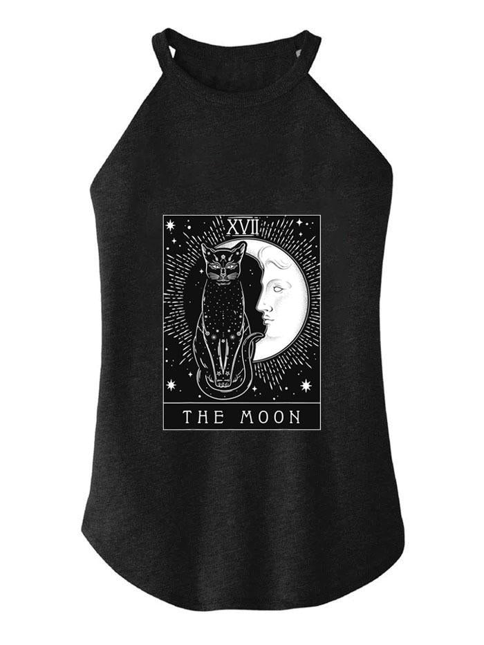 THE MOON TAROT CARD ROCKER COTTON TANK