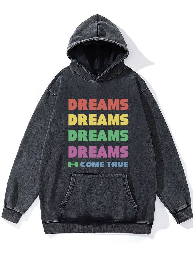 Dreams Come True Washed Gym Hoodie